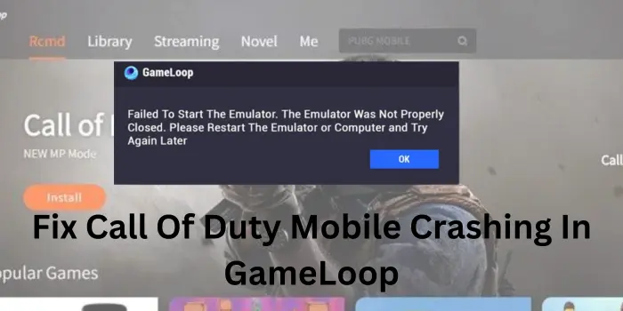 Fix Call Of Duty Mobile Crashing In GameLoop