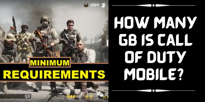 How many gb is Call of duty mobile?