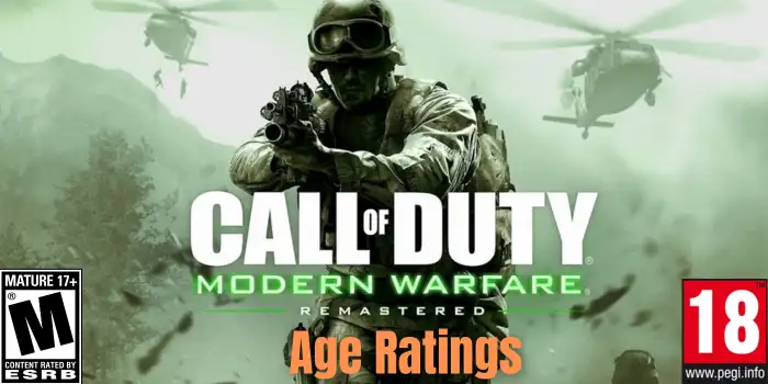 call of duty age ratings modern warfare